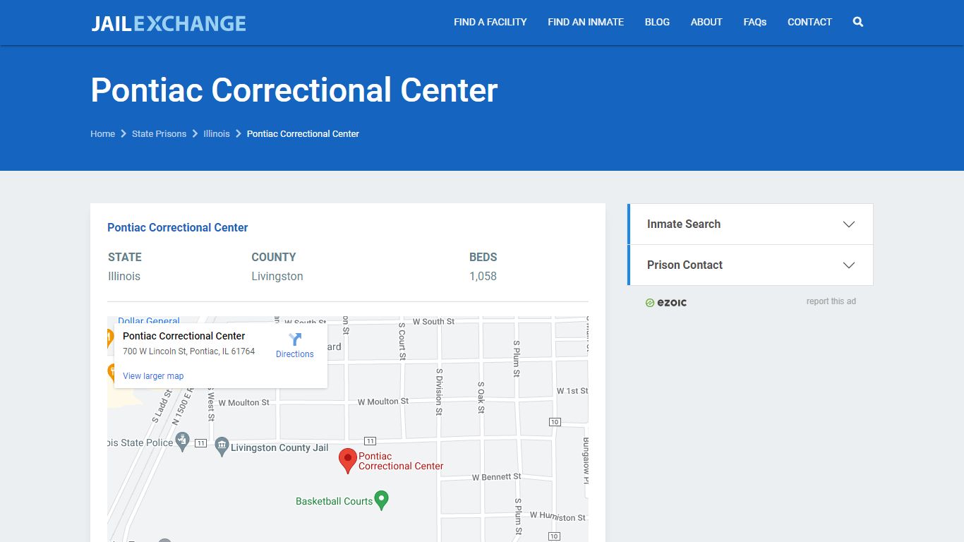 Pontiac Correctional Center Prisoner Search | Visitation, Mail, FAQ ...